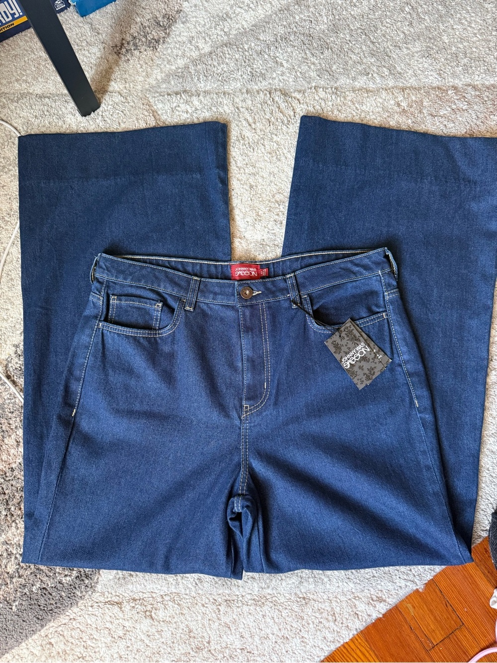 NWT Johnny Was x Sasson Lumiere Wide Leg denim Jean / 32